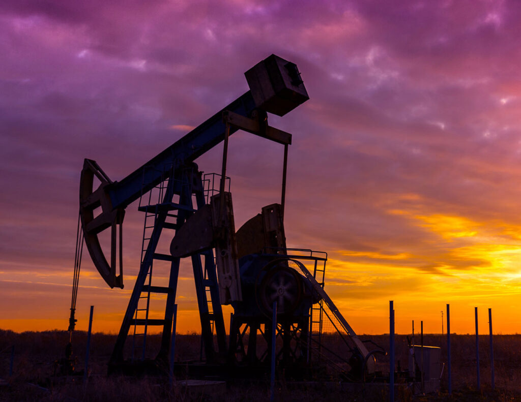 Pump Jack at Sunset